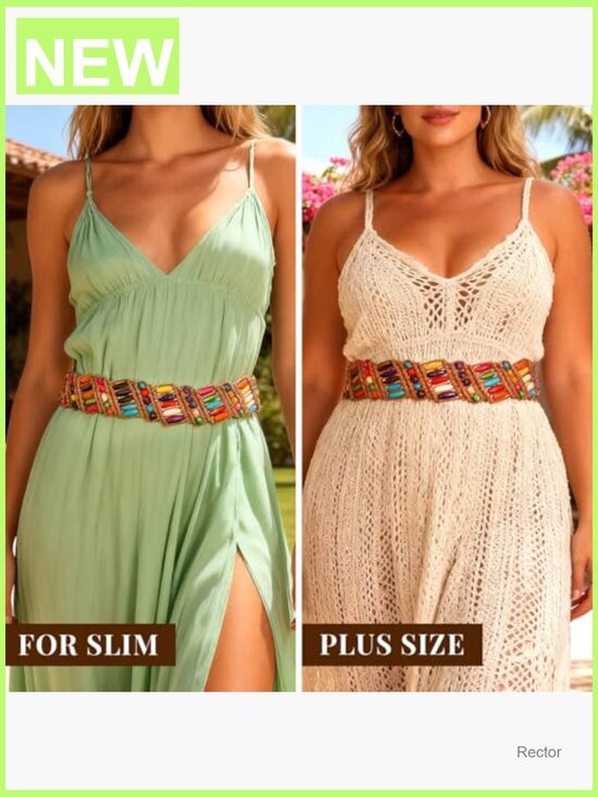 Boho Braided Western Woven Wrap Belt for Dresses main image 7